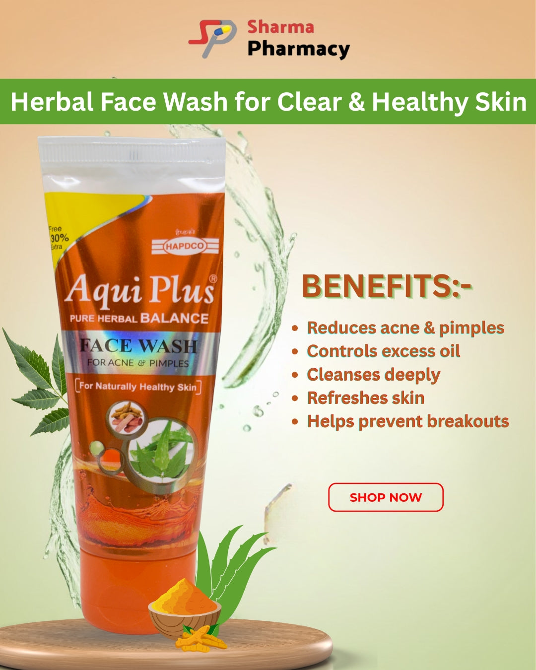 Aqui plus face wash